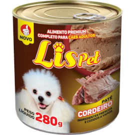 Patê Cães Lispet Cordeiro Adulto 280g