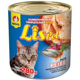 Patê Gato Lispet Peixe Adulto 280g