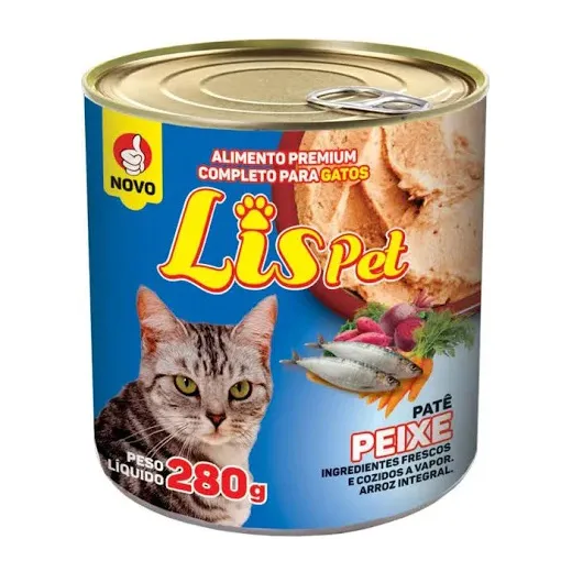 Patê Gato Lispet Peixe Adulto 280g