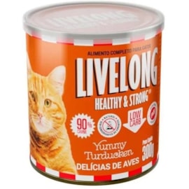 PATE LIVELONG GATO DELICIAS DE AVES 300GR