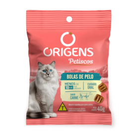 Petisco Gato Origens Bola de Pelo 40gr