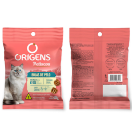 Petisco Gato Origens Bola de Pelo 40gr