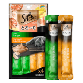 Petiscos Sheba Cream Frango e Peixe 48g