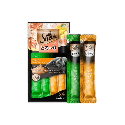 Petiscos Sheba Cream Frango e Peixe 48g