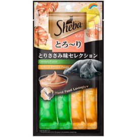 Petiscos Sheba Cream Frango e Peixe 48g