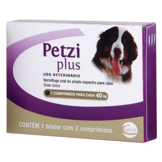 Petzi Plus 40kg 2 Comprimidos