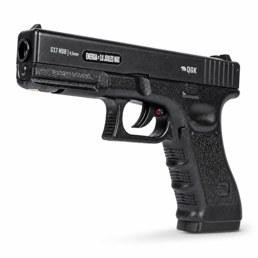 Pistola de Pressão QGK Kit Airgun G17 NBB 4.5mm