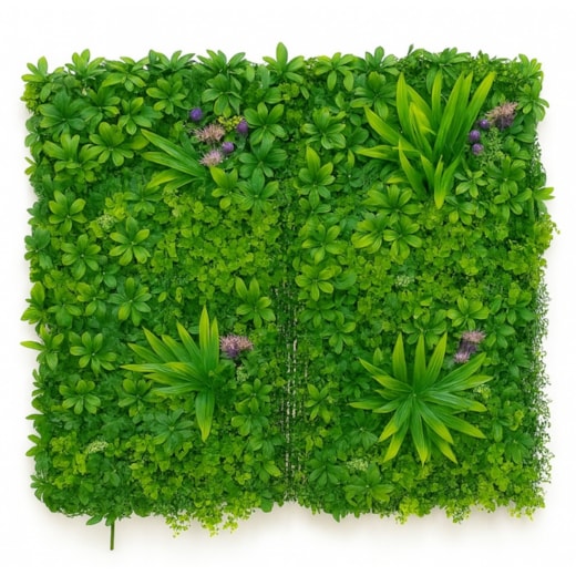 Placa de Planta Artificial Bromelia/Dracena 100x100