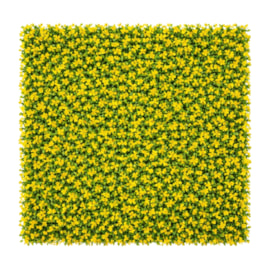 Placa de Planta Artificial Buxinho Dourado 50x50