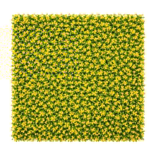 Placa de Planta Artificial Buxinho Dourado 50x50