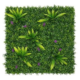 Placa de Planta Artificial Buxinho Tropical 50x50