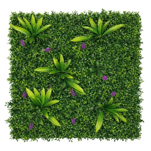 Placa de Planta Artificial Buxinho Tropical 50x50