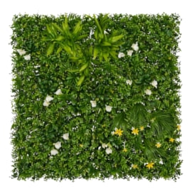 Placa de Planta Artificial Lírio/Mix de Folhagens 100x100