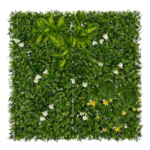 Placa de Planta Artificial Lírio/Mix de Folhagens 100x100