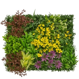 Placa de Planta Artificial Mix de Folhagens 50x50