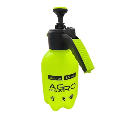 Pulverizador Pressão Manual Preto e Verde 2 Litros
