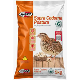 Ração Aves Codorna Postura Supra 5kg