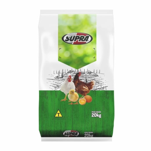 Ração Aves Inicial 20kg Farelada Supra