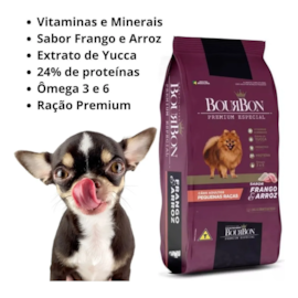 Ração Cães Bourbon Adulto 1kg Raças Pequenas