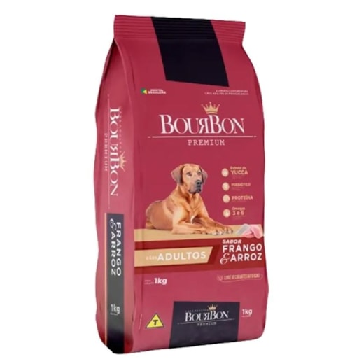 Ração Cães Bourbon Adulto 20Kg 22%