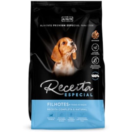 Ração Cães Filhotes Receita 1kg