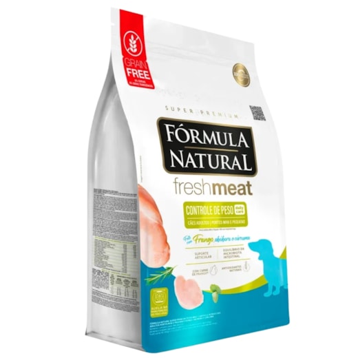 Ração Cães Fórmula Natural Adulto Fresh Meat 10,1kg Porte Mini e Pequeno Controle de Peso