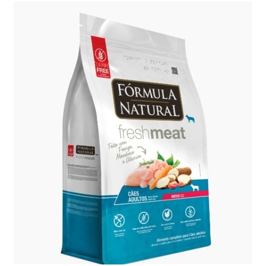 Racao Caes Formula Natural Adulto Fresh Meat 12Kg M Frango