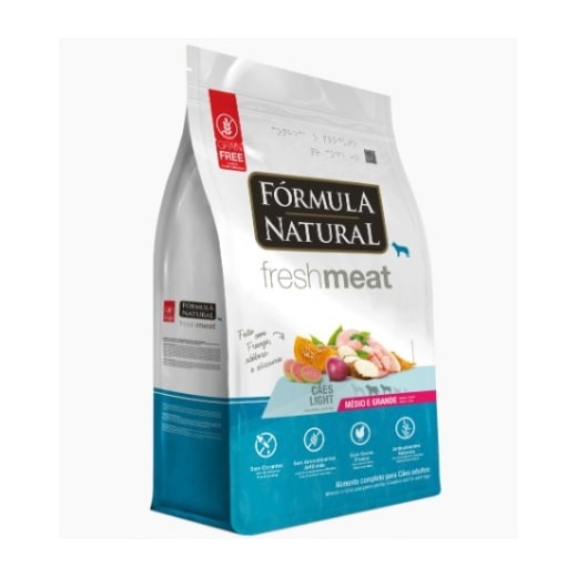 Ração Cães Fórmula Natural Adulto Fresh Meat 12KG Médio Light