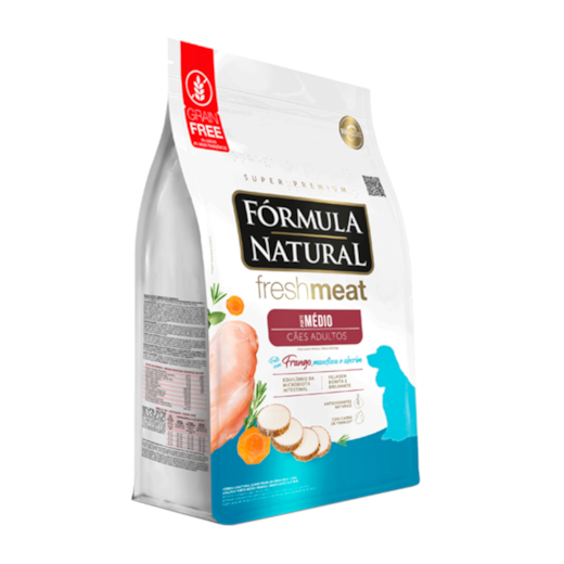 Ração Cães Fórmula Natural Adulto Fresh Meat 1KG Médio Frango