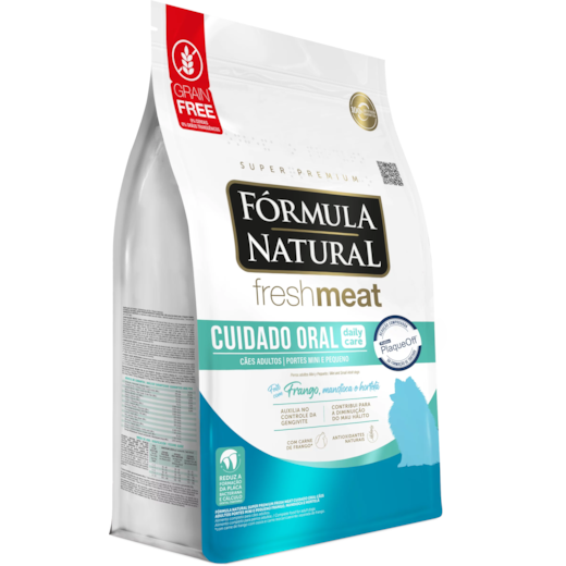 Ração Cães Formula Natural Adulto Fresh Meat 1kg Mini e Pequena Cuidado Oral