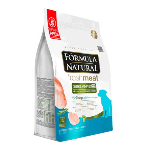 Ração Cães Fórmula Natural Adulto Fresh Meat 2,5KG Médio Controle de Peso