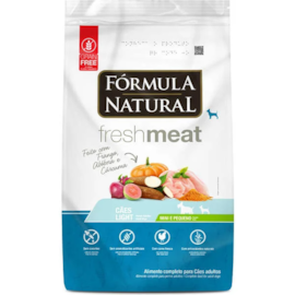 Ração Cães Fórmula Natural Adulto Fresh Meat 7KG Mini/Pequeno Controle Peso