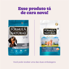 Ração Cães Formula Natural Adulto Life 10kg Mini e Pequeno Sênior