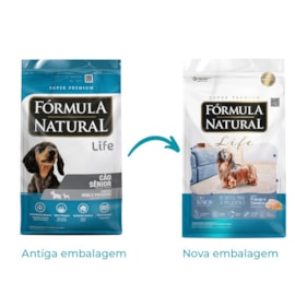 Ração Cães Fórmula Natural Adulto Life 1KG Mini/Pequeno Sênior