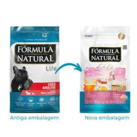 Ração Cães Fórmula Natural Adulto Life 2,5KG Mini/Pequeno