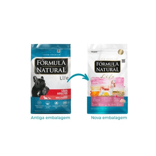 Ração Cães Fórmula Natural Adulto Life 7KG Mini/Pequeno