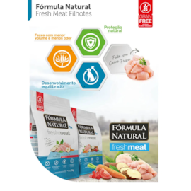 Ração Cães Fórmula Natural Filhote Fresh Meat 12Kg Gde/Gig