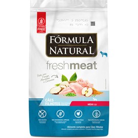 Ração Cães Fórmula Natural Filhote Fresh Meat 12Kg M Frango
