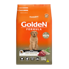 Ração Cães Golden Adulto Carne e Arroz 3kg