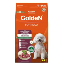 Ração Cães Golden Adulto Carne e Arroz Mini Bits 15kg