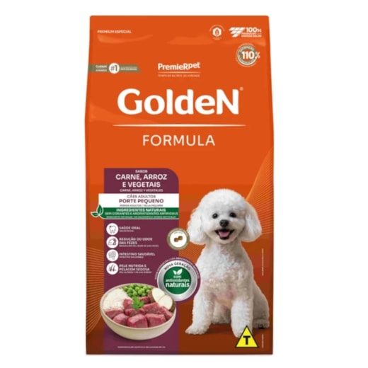 Ração Cães Golden Adulto Carne e Arroz Mini Bits 15kg