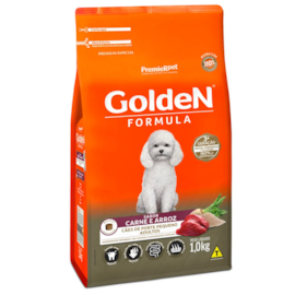 Ração Cães Golden Adulto Carne e Arroz Mini Bits 1kg