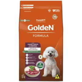 Ração Cães Golden Adulto Carne e Arroz Mini Bits 3kg