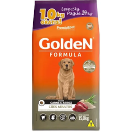 Ração Cães Golden Adulto Carne Pague 14 Leve 15kg