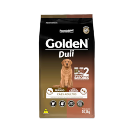 Ração Cães Golden Adulto Duii Frango e Carne 10,1kg