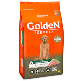 Ração Cães Golden Adulto Frango e Arroz 20kg