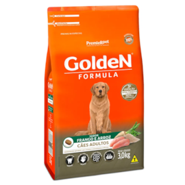 Ração Cães Golden Adulto Frango e Arroz 3kg