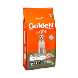 Ração Cães Golden Adulto Frango e Arroz Light 15kg