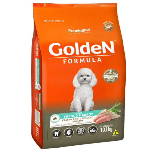 Ração Cães Golden Adulto Frango e Arroz Mini Bits 10,1kg