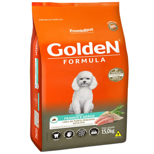 Ração Cães Golden Adulto Frango e Arroz Mini Bits 15kg